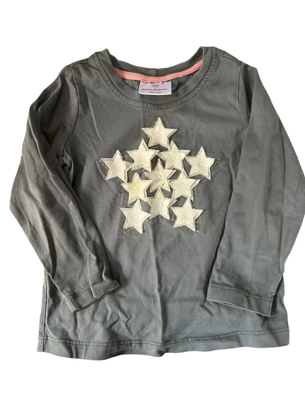 Hanna Andersson Grey Star Shirt size 90